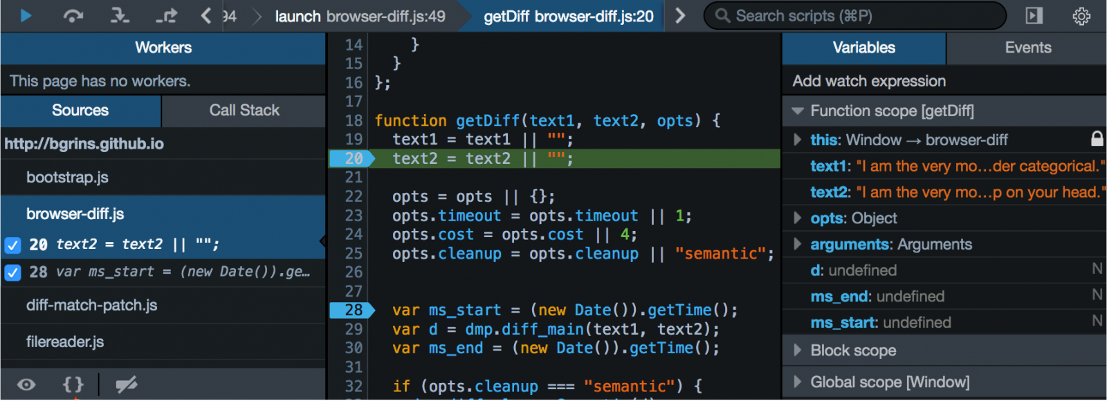 Debugger Pretty Print