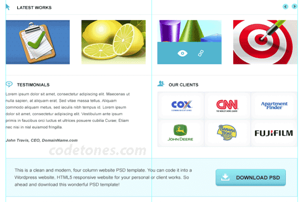 content section