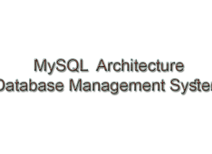 MySQL Architecture