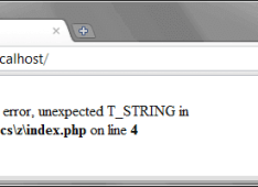 Parse Error in Web Development
