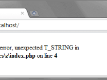 Parse Error in Web Development